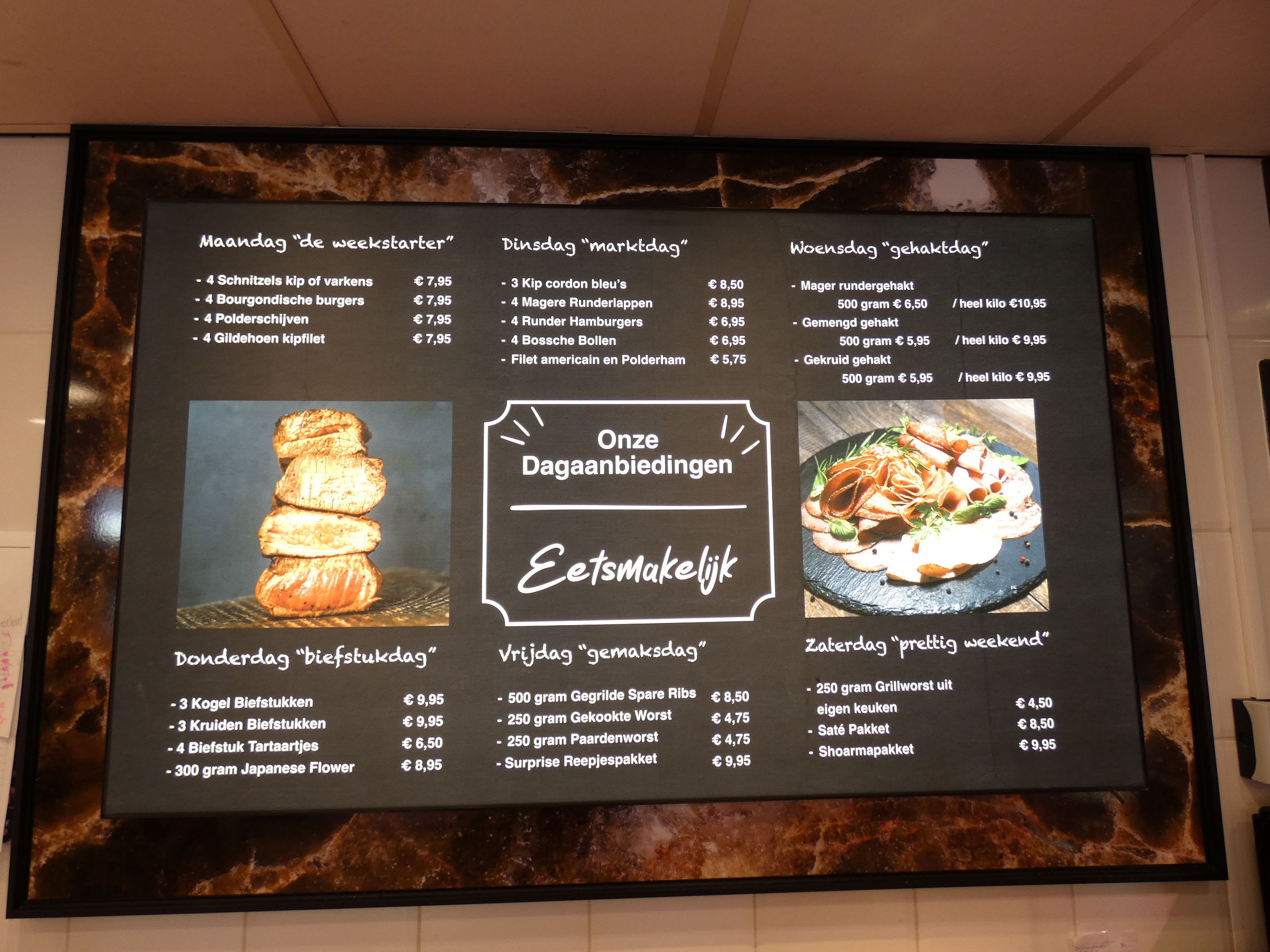 Bourgondien verlichte textielframe
